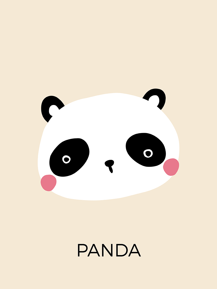 lamina Panda Feliz
