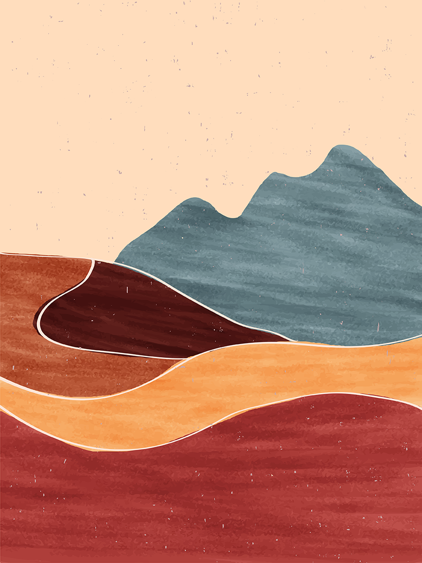 lamina Montaña en Desierto