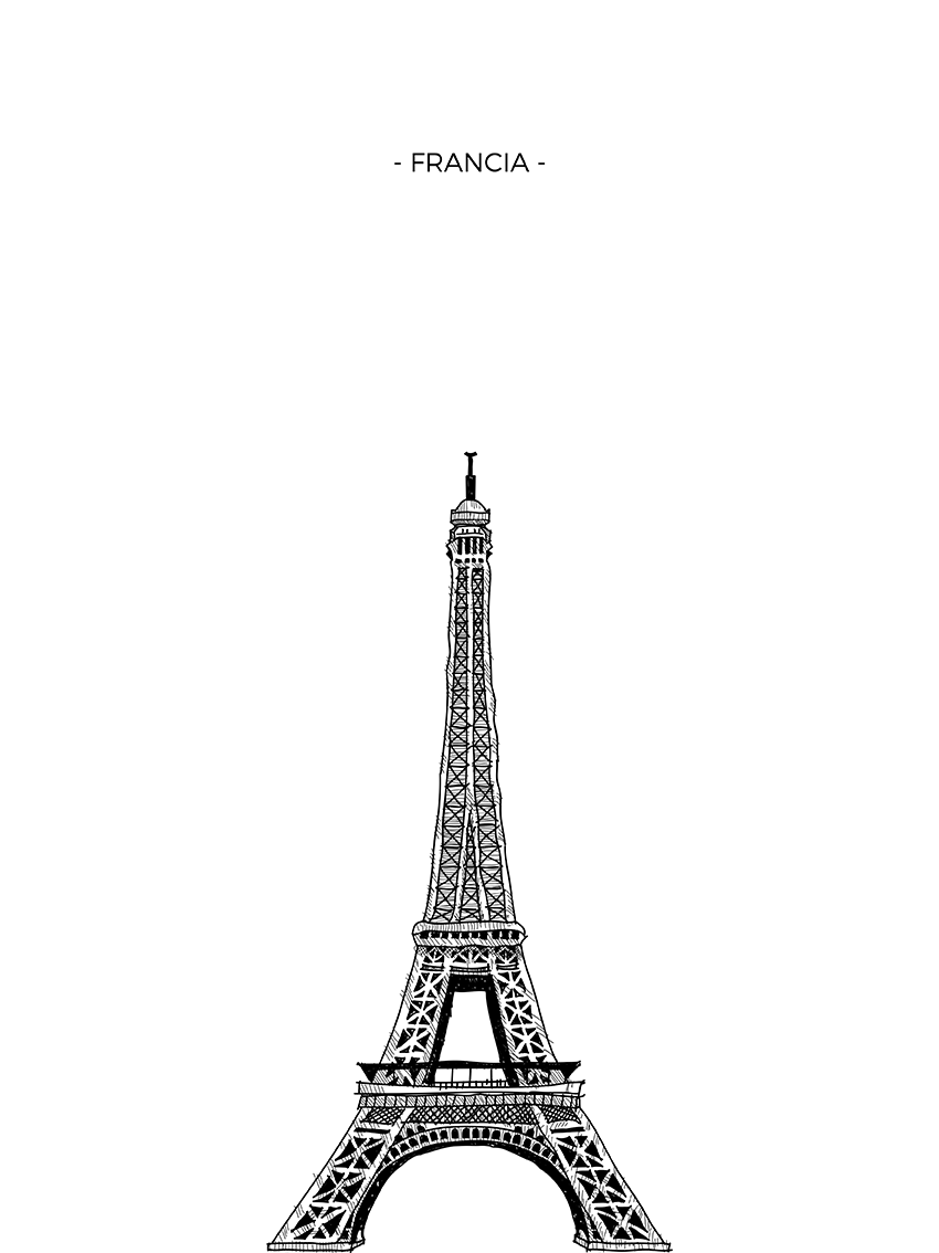 lamina Torre Eiffel, París