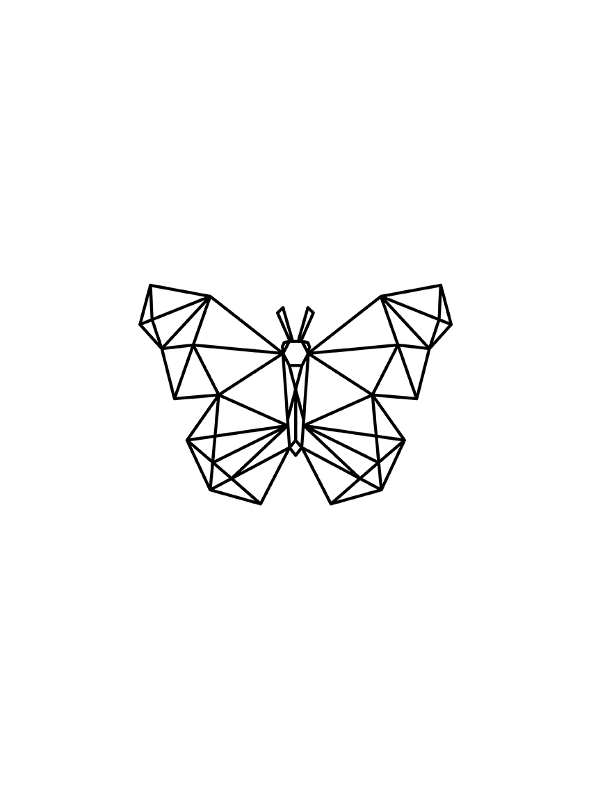 lamina Mariposa Geométrico