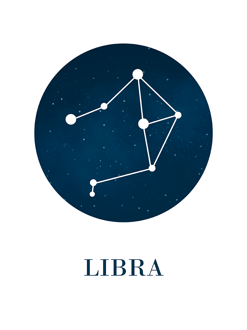 lamina Constelación Libra