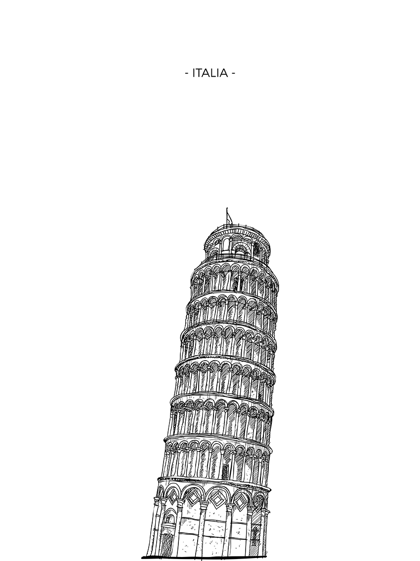 lamina Torre de Pisa