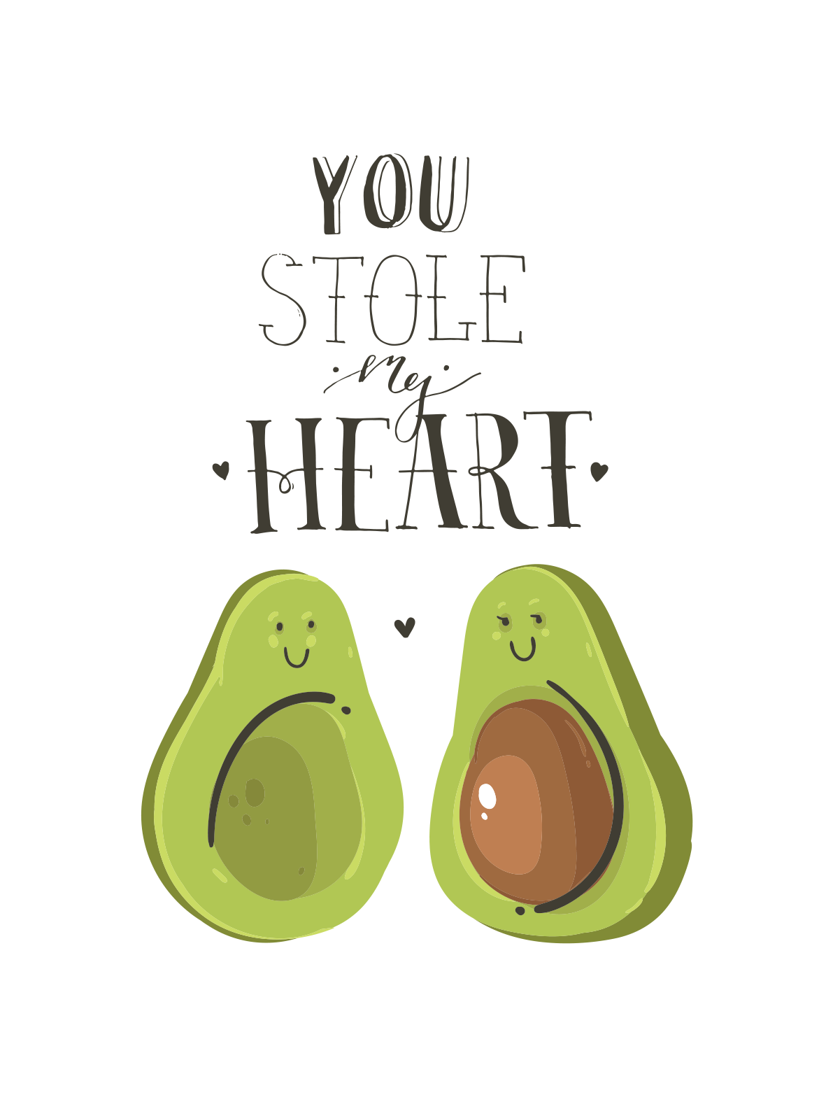 lamina You Stole My Heart Avocado