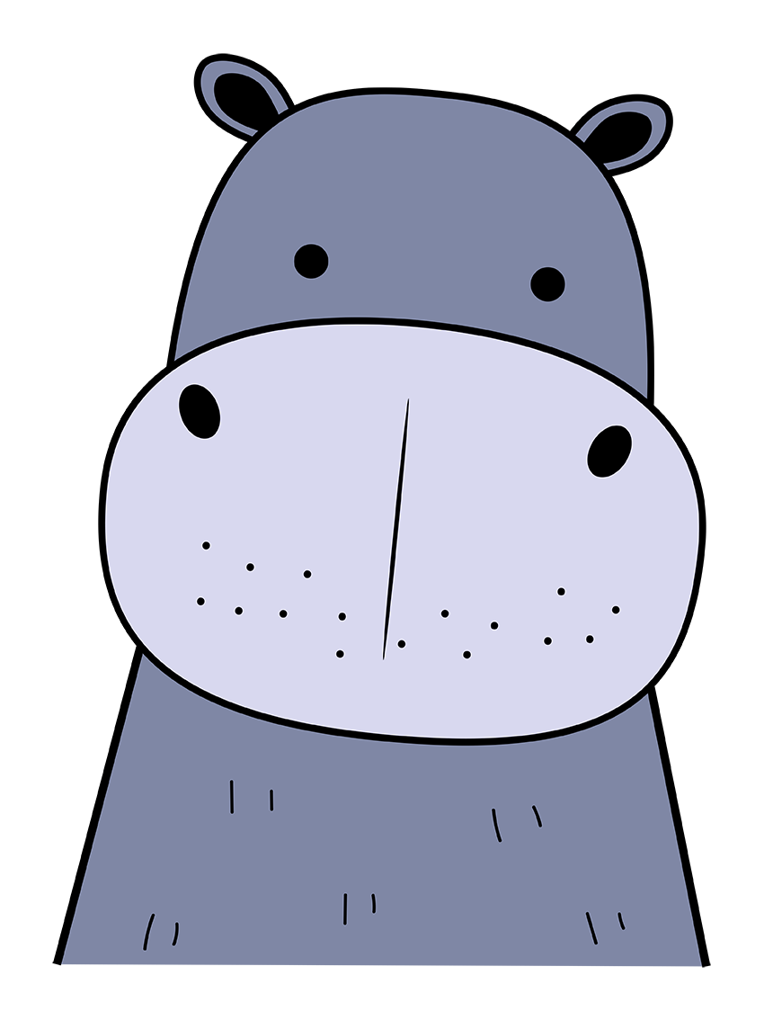 vinilo Hipopótamo Infantil