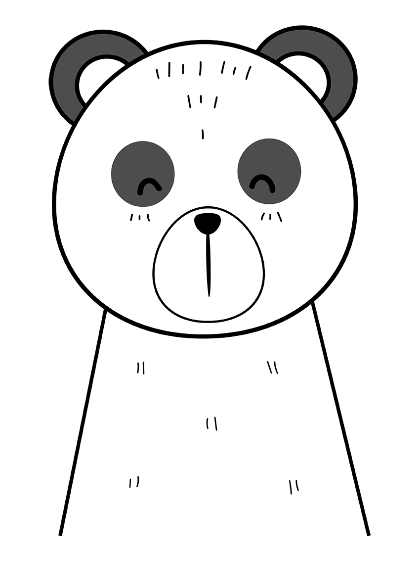 vinilo Panda Infantil