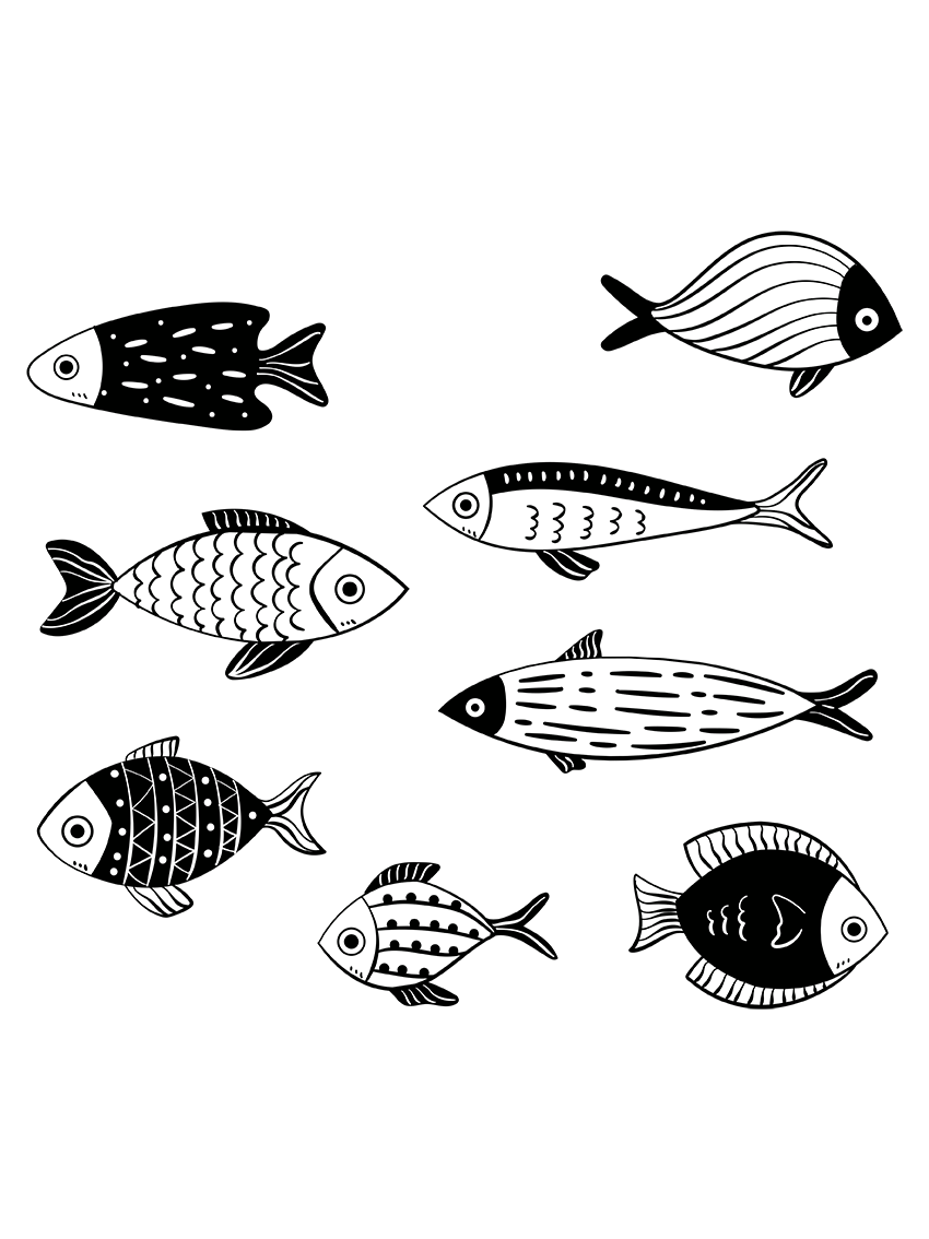 vinilo Peces Marinos