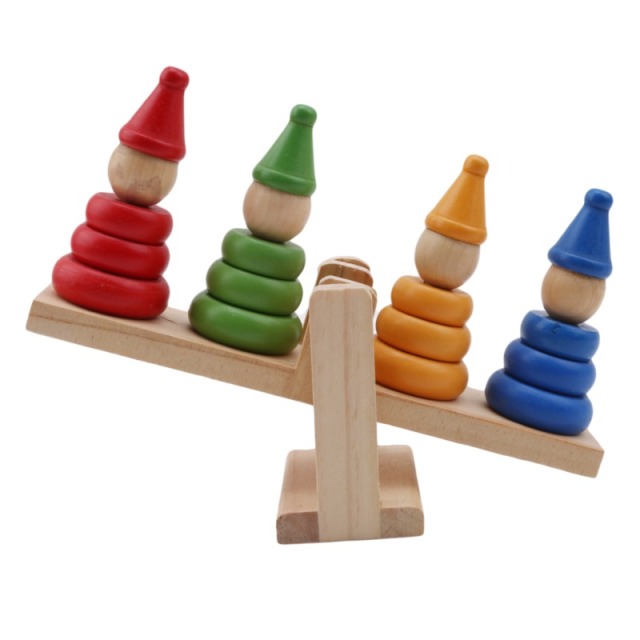 juego de madera de equilibrio