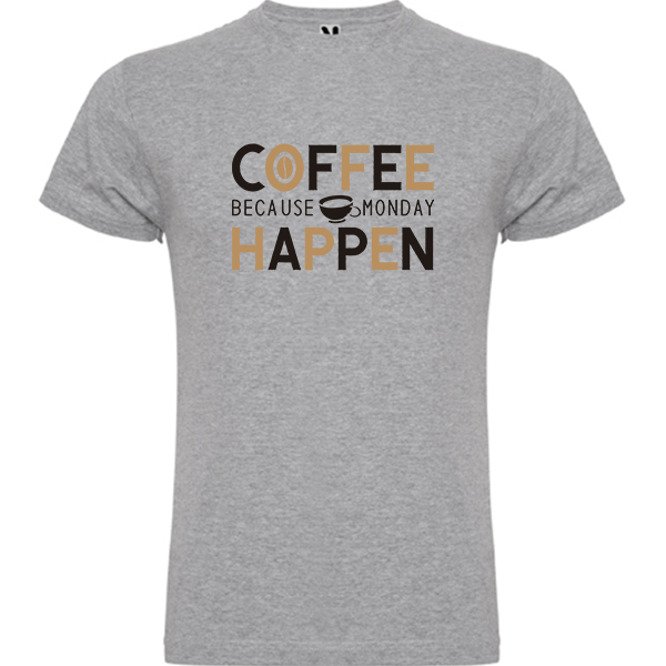 camiseta hombre gris