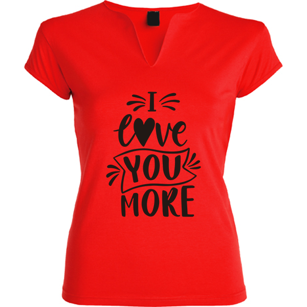 camiseta mujer roja