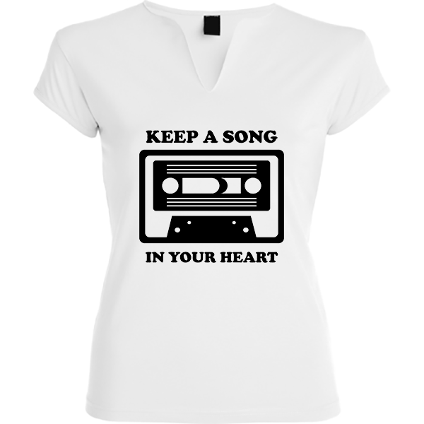 camiseta keep a song in your heart