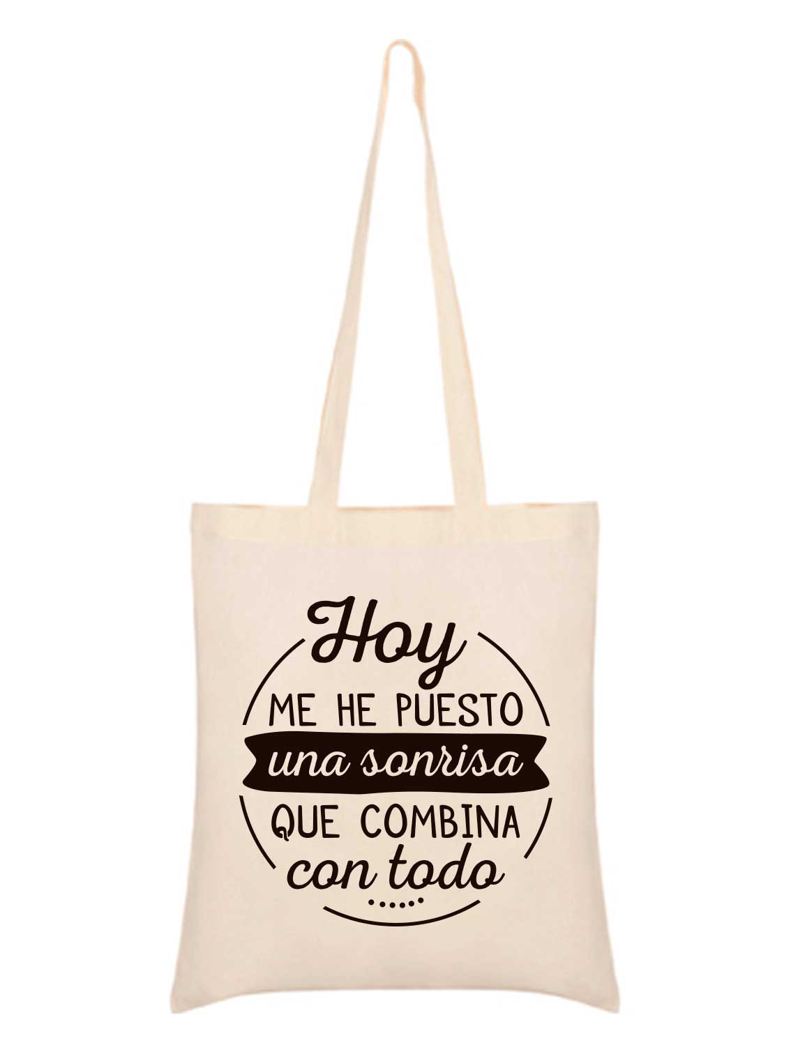 bolsa de tela con frase