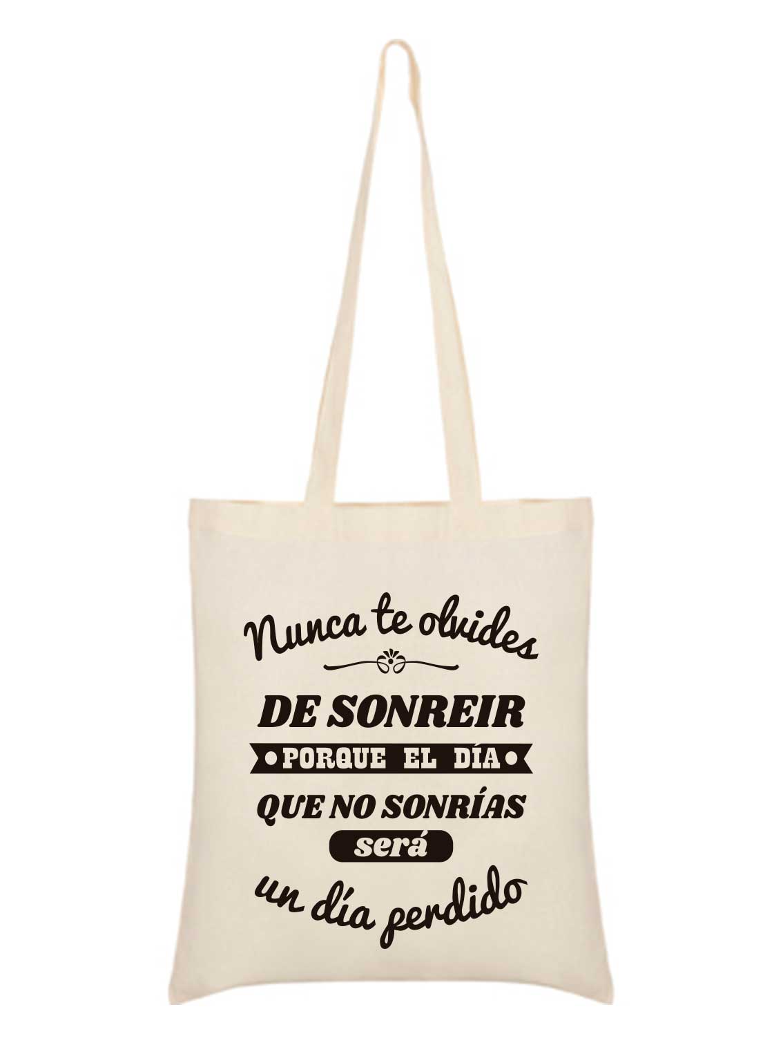 bolsa tela frase