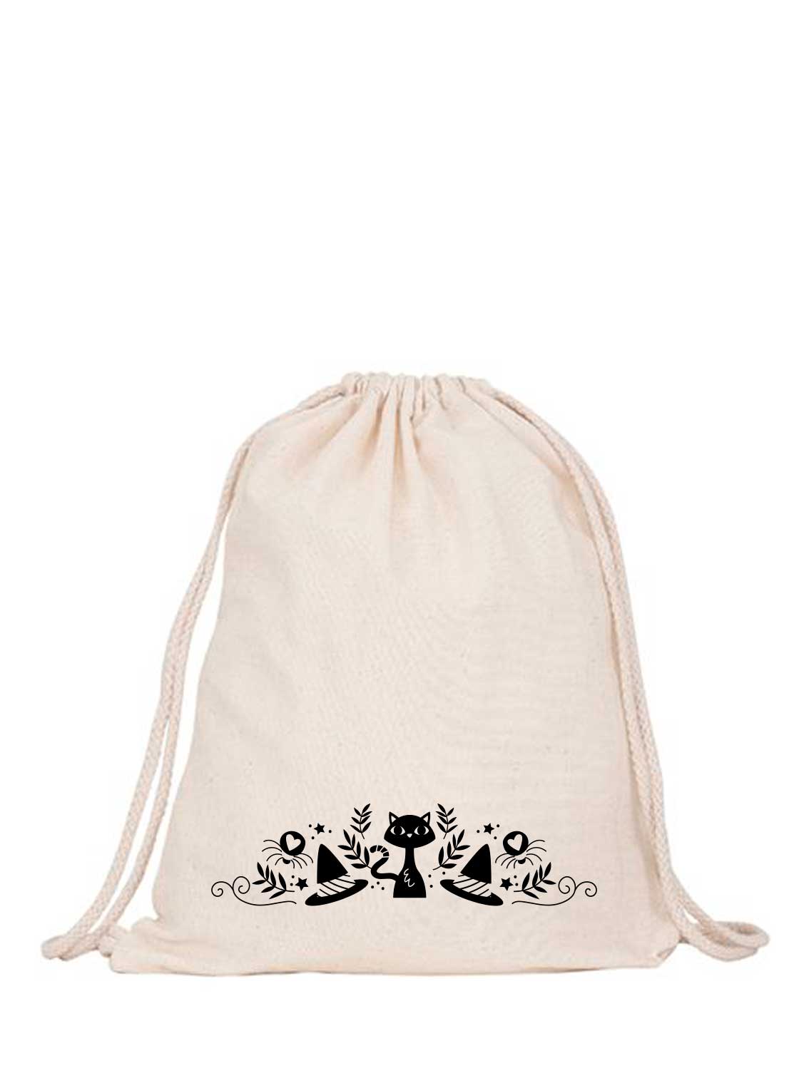 mochila con gato para halloween