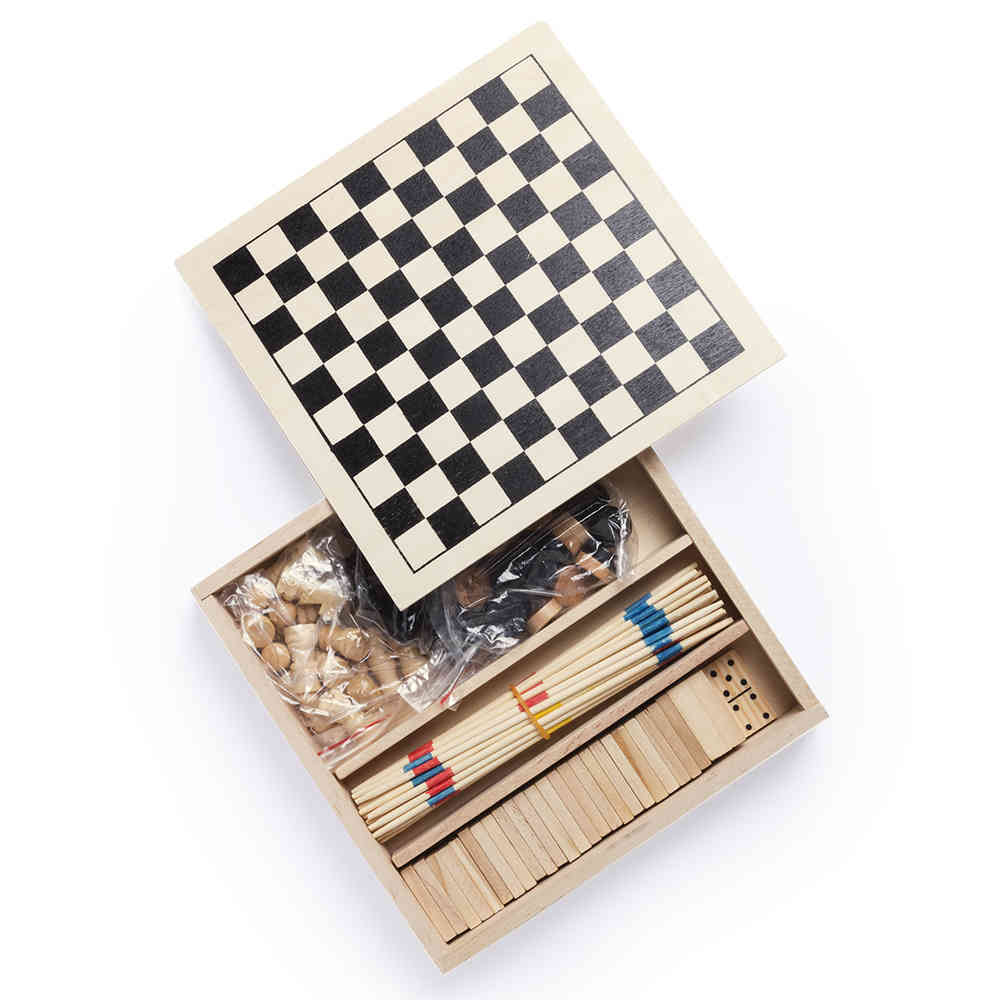 set juegos de mesa de madera