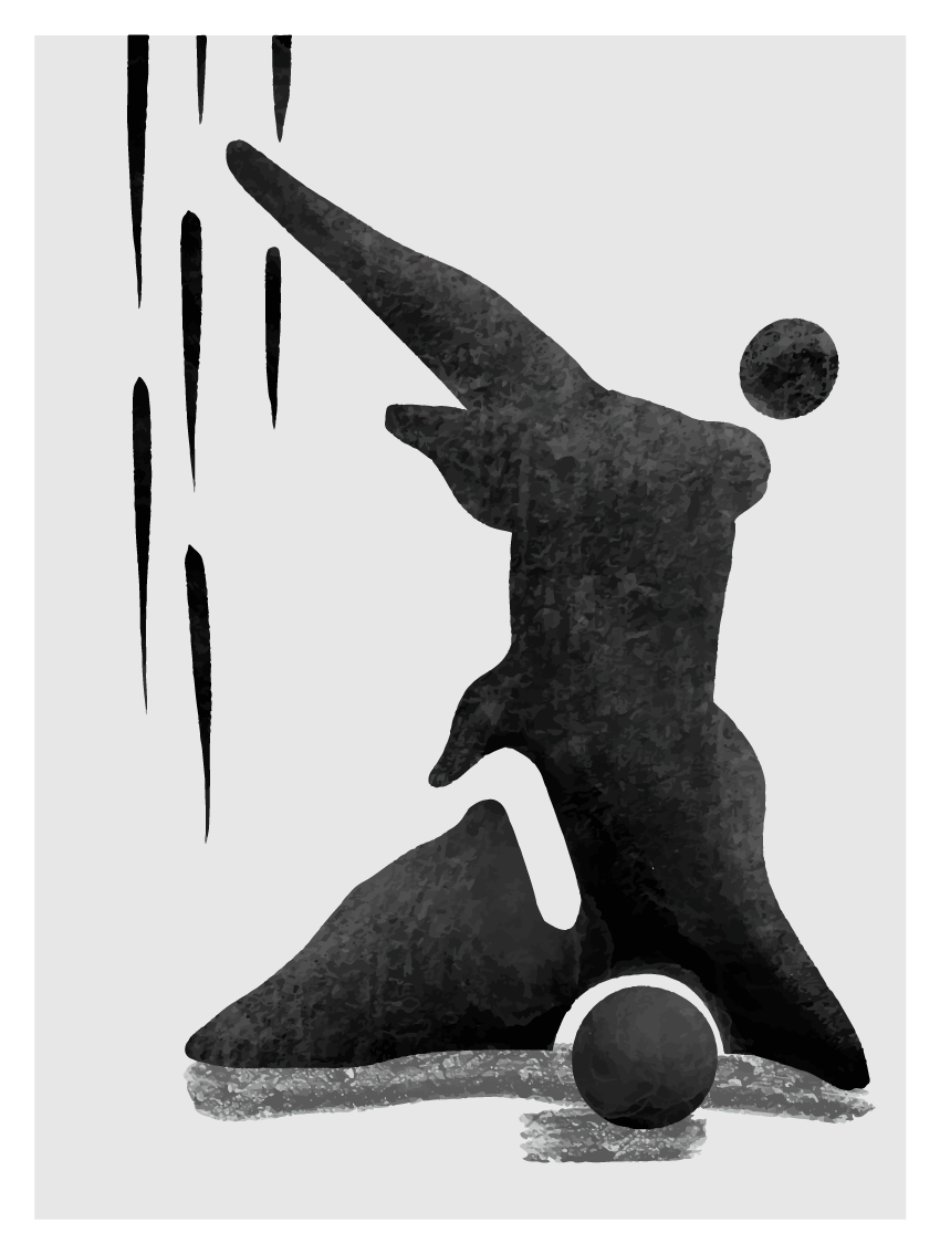 lamina decorativa de figura humana abstracta