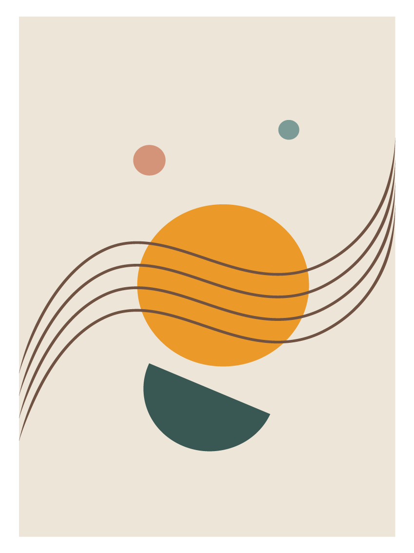 lamina minimalismo abstracto naranja