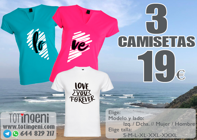 PACK 3 CAMISETAS